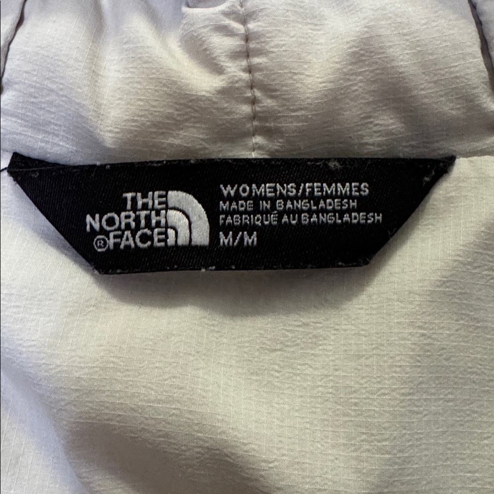 The North Face Thermoball Women's Light Gray Puffer Jacket with Hood - Picture 9 of 9